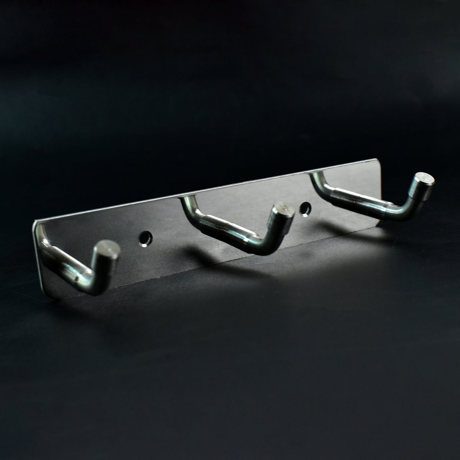 Stainless Steel Wall Mounted Coat 3 Hook Rack (14x3 / 1 Pc) Stainless Steel Wall Mounted Coat 3 Hook Rack (14x3 / 1 Pc)